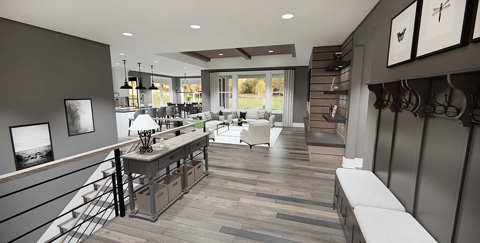 Contemporary, Farmhouse, New American Plan with 2176 Sq. Ft., 2 Bedrooms, 3 Bathrooms, 3 Car Garage Picture 7