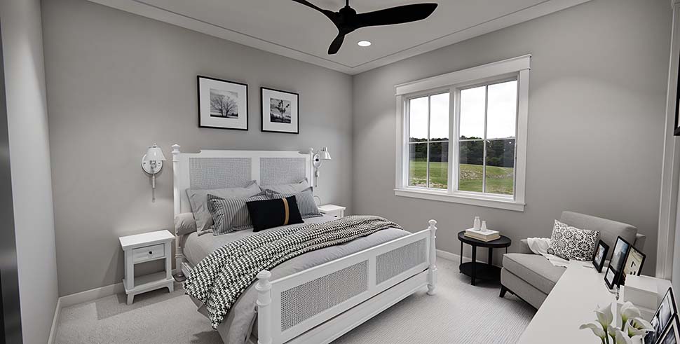 Cottage, Country, Farmhouse Plan with 2454 Sq. Ft., 3 Bedrooms, 4 Bathrooms, 2 Car Garage Picture 17