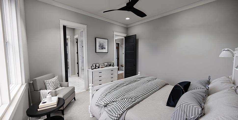 Cottage, Country, Farmhouse Plan with 2454 Sq. Ft., 3 Bedrooms, 4 Bathrooms, 2 Car Garage Picture 18