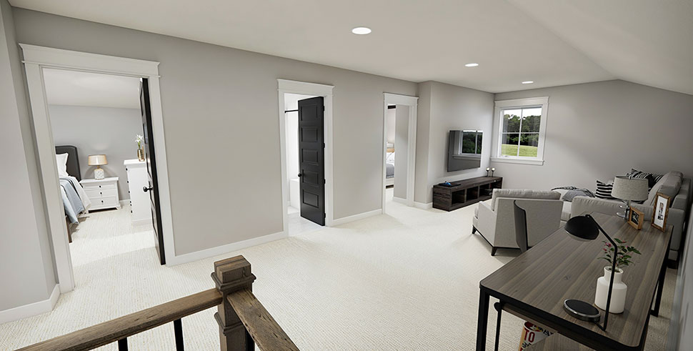 Cottage, Country, Farmhouse Plan with 2454 Sq. Ft., 3 Bedrooms, 4 Bathrooms, 2 Car Garage Picture 23