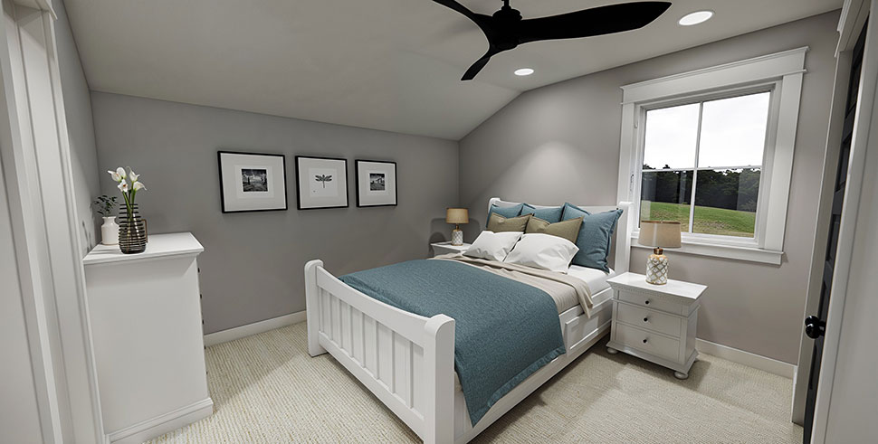 Cottage, Country, Farmhouse Plan with 2454 Sq. Ft., 3 Bedrooms, 4 Bathrooms, 2 Car Garage Picture 25