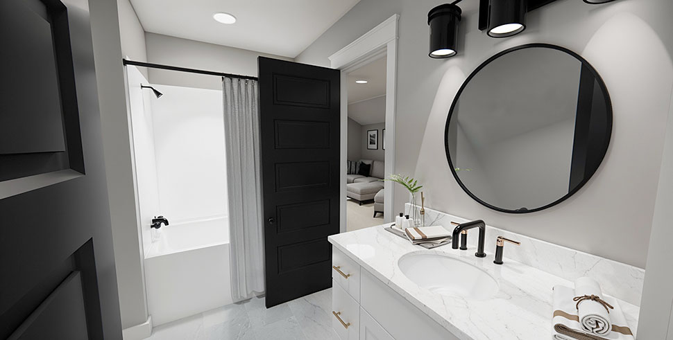 Cottage, Country, Farmhouse Plan with 2454 Sq. Ft., 3 Bedrooms, 4 Bathrooms, 2 Car Garage Picture 29