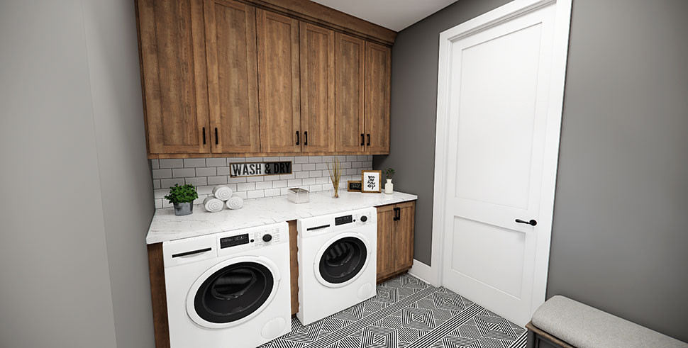 Cottage, Country, Farmhouse, Traditional Plan with 2419 Sq. Ft., 3 Bedrooms, 4 Bathrooms, 2 Car Garage Picture 21