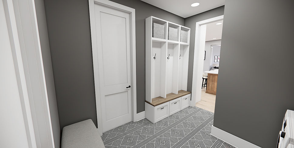 Cottage, Country, Farmhouse, Traditional Plan with 2419 Sq. Ft., 3 Bedrooms, 4 Bathrooms, 2 Car Garage Picture 22