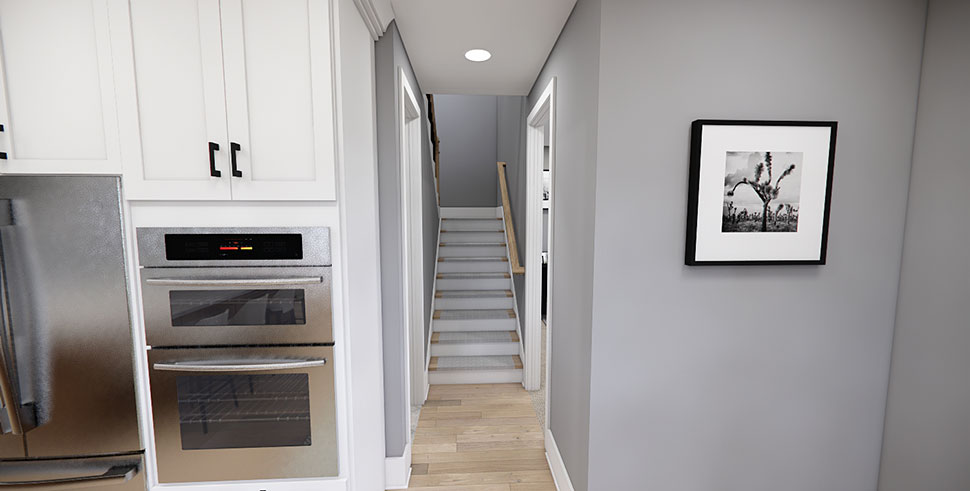 Cottage, Country, Farmhouse, Traditional Plan with 2419 Sq. Ft., 3 Bedrooms, 4 Bathrooms, 2 Car Garage Picture 23