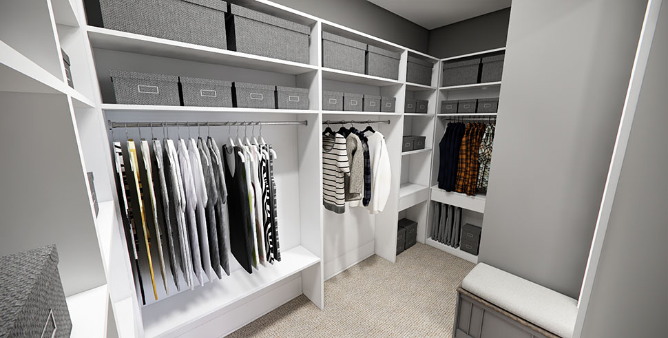 Cottage, Country, Farmhouse, Traditional Plan with 2419 Sq. Ft., 3 Bedrooms, 4 Bathrooms, 2 Car Garage Picture 30