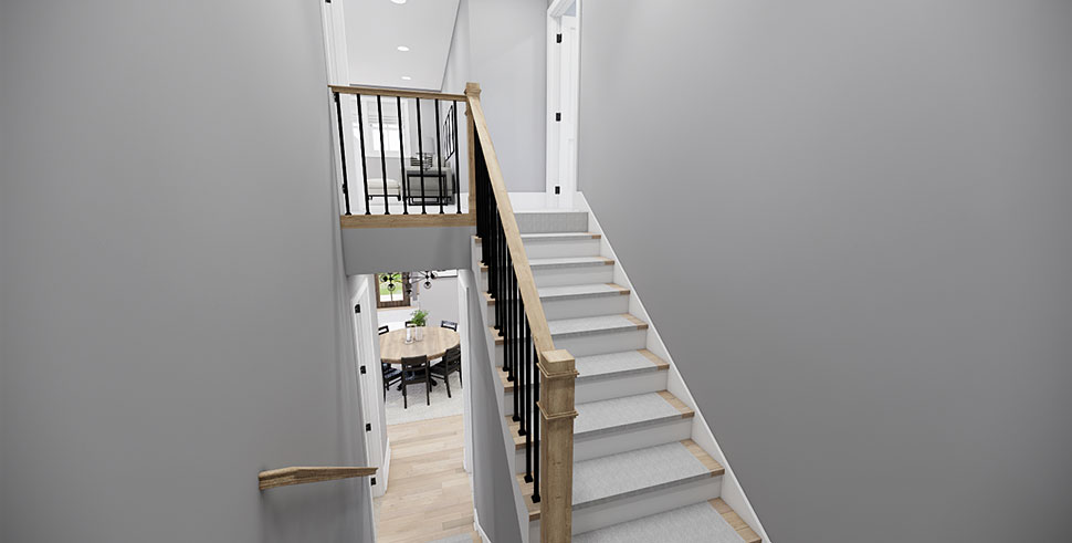 Cottage, Country, Farmhouse, Traditional Plan with 2419 Sq. Ft., 3 Bedrooms, 4 Bathrooms, 2 Car Garage Picture 31