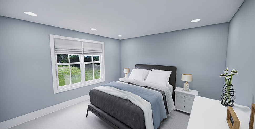 Cottage, Country, Farmhouse, Traditional Plan with 2419 Sq. Ft., 3 Bedrooms, 4 Bathrooms, 2 Car Garage Picture 32