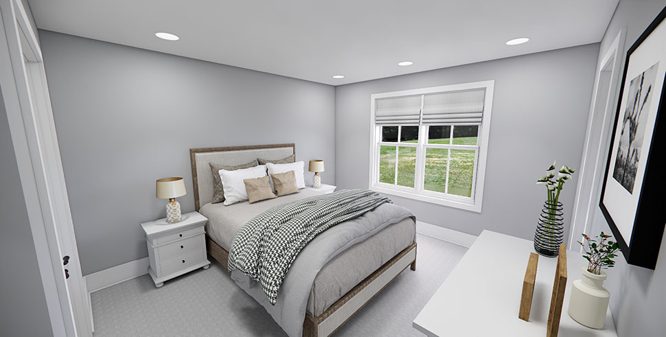 Cottage, Country, Farmhouse, Traditional Plan with 2419 Sq. Ft., 3 Bedrooms, 4 Bathrooms, 2 Car Garage Picture 37