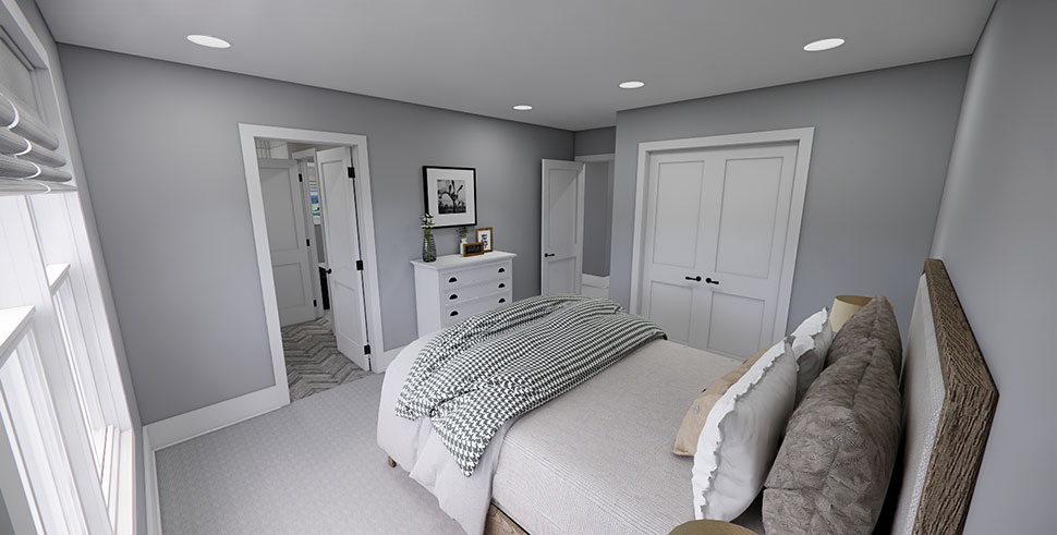 Cottage, Country, Farmhouse, Traditional Plan with 2419 Sq. Ft., 3 Bedrooms, 4 Bathrooms, 2 Car Garage Picture 38