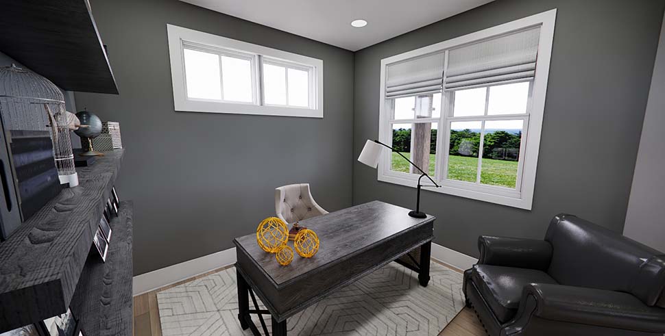 Cottage, Country, Farmhouse, Traditional Plan with 2419 Sq. Ft., 3 Bedrooms, 4 Bathrooms, 2 Car Garage Picture 8