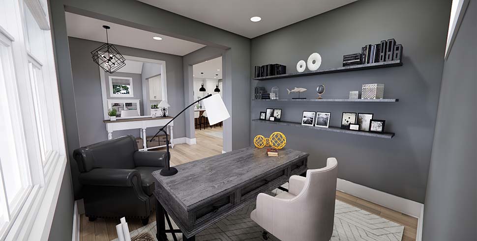 Cottage, Country, Farmhouse, Traditional Plan with 2419 Sq. Ft., 3 Bedrooms, 4 Bathrooms, 2 Car Garage Picture 9