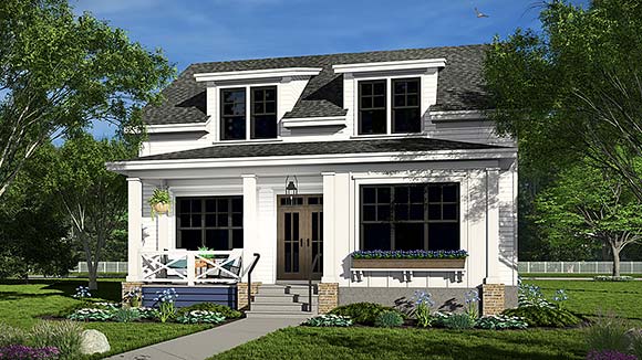 Cottage, Country, Craftsman, Farmhouse House Plan 41979 with 3 Beds, 4 Baths Elevation