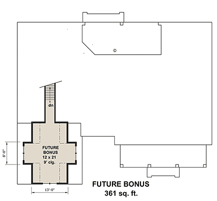 Contemporary, Country, Farmhouse, New American, Traditional House Plan 41993 with 3 Beds, 4 Baths, 2 Car Garage Second Level Plan