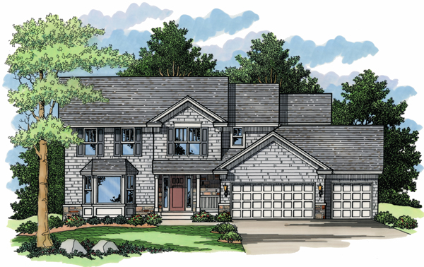 House Plan 42032 - Traditional Style with 2219 Sq Ft, 4 Bed, 2 Ba