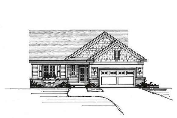 European, Traditional House Plan 42094 with 2 Beds, 1 Baths, 2 Car Garage Elevation