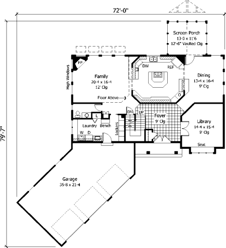 House Plan 42182 - Traditional Style with 3089 Sq Ft, 4 Bed, 3 Ba ...