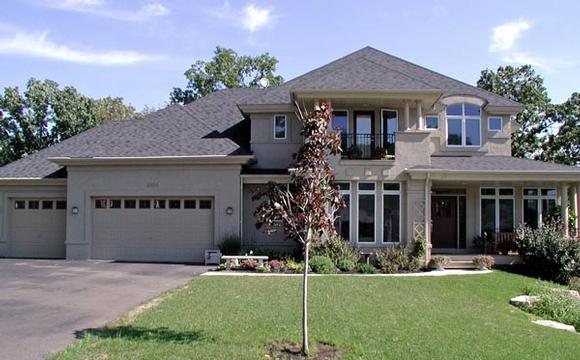 Traditional House Plan 42609 with 4 Beds, 3 Baths, 3 Car Garage Elevation