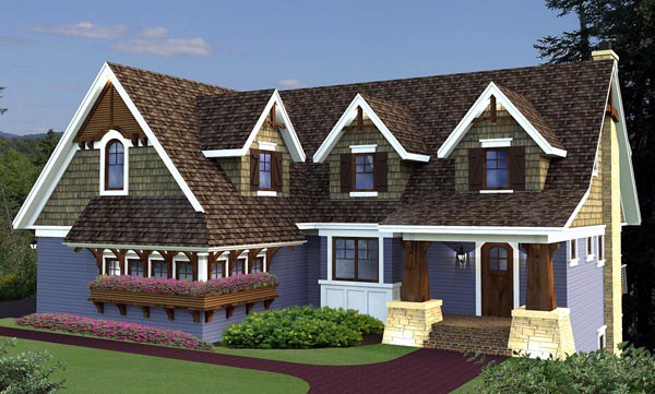House Plan 42647 with 4 Beds, 4 Baths, 3 Car Garage Elevation