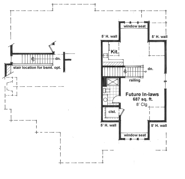 Craftsman, European House Plan 42651 with 3 Beds, 2 Baths, 2 Car Garage Level Two