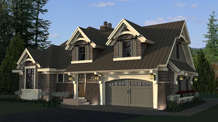 Bungalow, Cottage, Craftsman, French Country, Tudor Plan with 2372 Sq. Ft., 4 Bedrooms, 3 Bathrooms, 2 Car Garage Picture 6