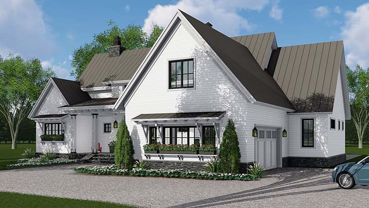 Country, Farmhouse, Southern, Traditional Plan with 2125 Sq. Ft., 3 Bedrooms, 3 Bathrooms, 2 Car Garage Picture 3
