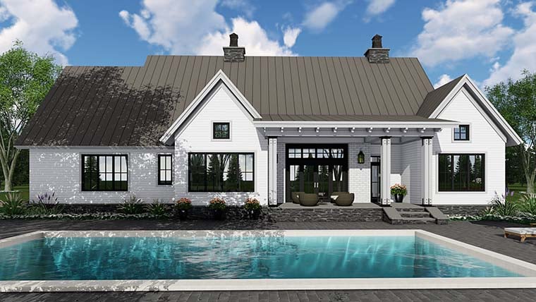 Country, Farmhouse, Southern, Traditional Plan with 2125 Sq. Ft., 3 Bedrooms, 3 Bathrooms, 2 Car Garage Picture 6