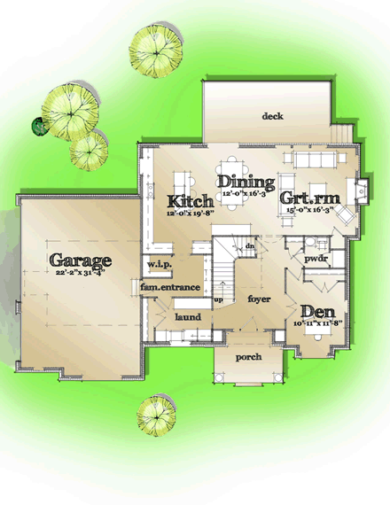 European, Traditional House Plan 42808 with 4 Beds, 4 Baths, 3 Car Garage First Level Plan