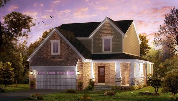 Cottage, Country, Craftsman, Farmhouse, Traditional House Plan 42826 with 3 Beds, 4 Baths, 2 Car Garage Elevation