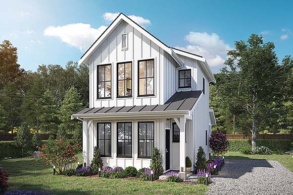 Farmhouse House Plan 42927 with 2 Beds, 2 Baths Elevation