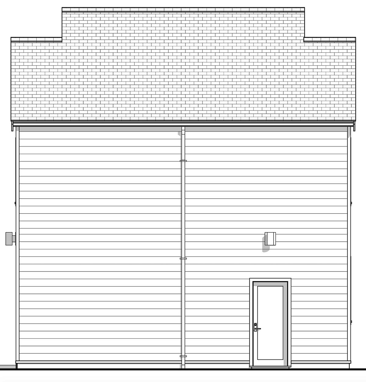 Contemporary Plan with 795 Sq. Ft., 2 Bedrooms, 1 Bathrooms, 2 Car Garage Picture 2