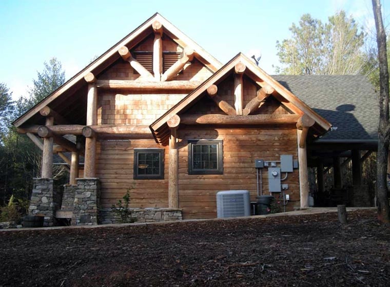 Cabin, Craftsman, Log Plan with 1416 Sq. Ft., 3 Bedrooms, 2 Bathrooms Picture 16