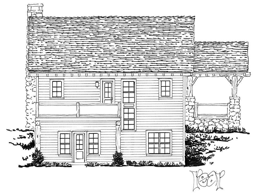 Bungalow, Cabin, Cottage, Craftsman Plan with 1755 Sq. Ft., 3 Bedrooms, 3 Bathrooms Picture 5
