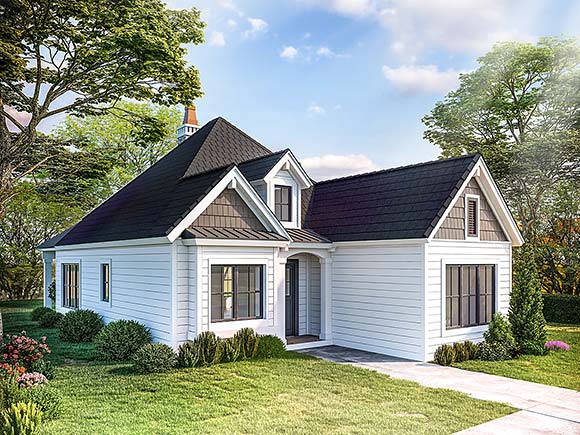 Bungalow, Cottage, Traditional House Plan 43263 with 2 Beds, 2 Baths Elevation