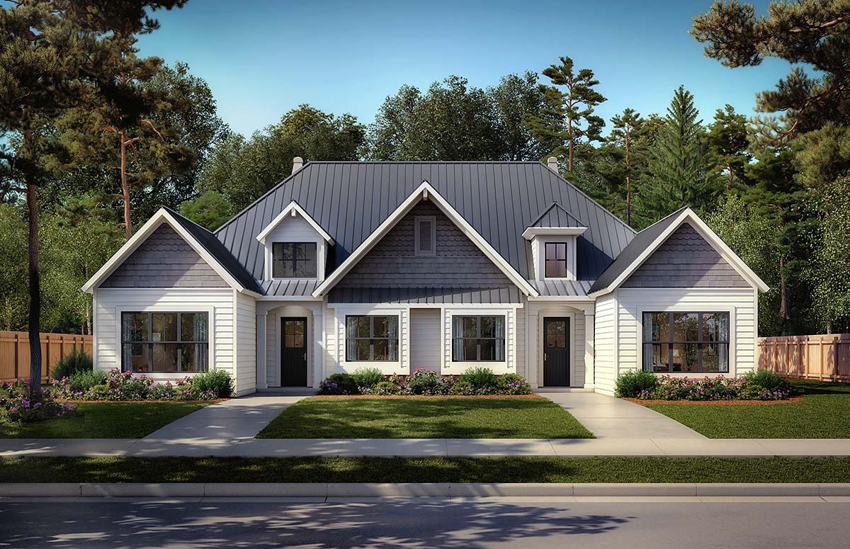 Craftsman, Farmhouse, Traditional Plan with 2742 Sq. Ft., 4 Bedrooms, 4 Bathrooms Elevation
