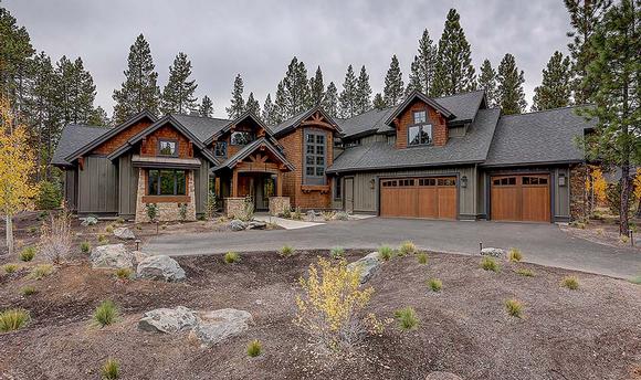 Country, Craftsman House Plan 43326 with 5 Beds, 6 Baths, 3 Car Garage Elevation