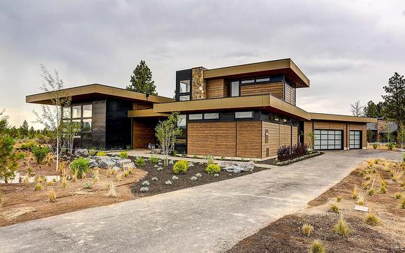 Contemporary, Modern House Plan 43331 with 4 Beds, 5 Baths, 3 Car Garage Elevation