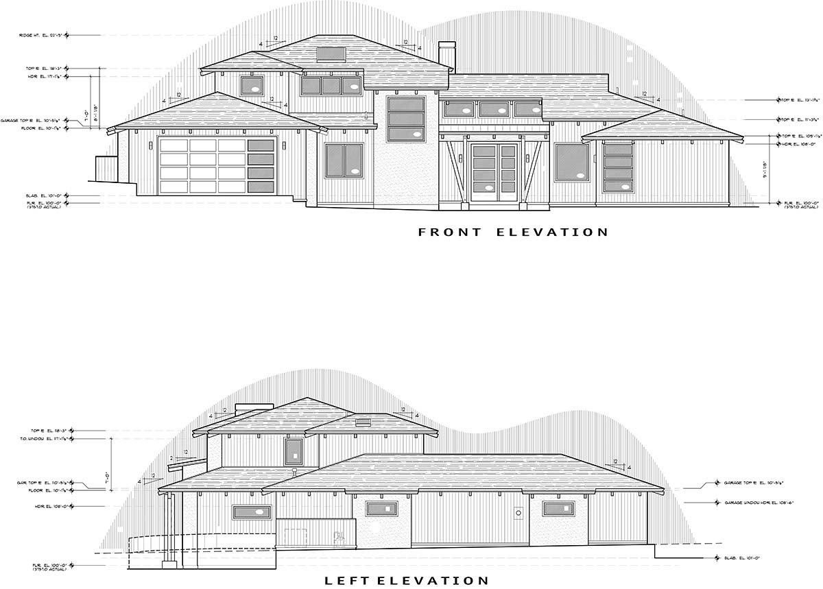 Contemporary, Modern Plan with 2979 Sq. Ft., 3 Bedrooms, 3 Bathrooms, 3 Car Garage Picture 42