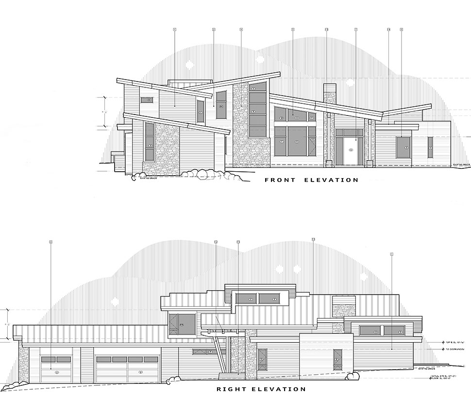 Contemporary Plan with 4356 Sq. Ft., 4 Bedrooms, 5 Bathrooms, 3 Car Garage Picture 41