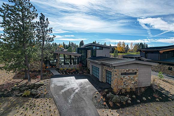 Contemporary, Modern House Plan 43339 with 4 Beds, 5 Baths, 3 Car Garage Elevation