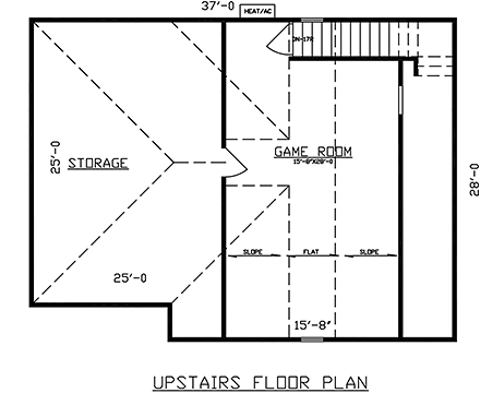 Traditional 3 Car Garage Apartment Plan 43411 Second Level Plan