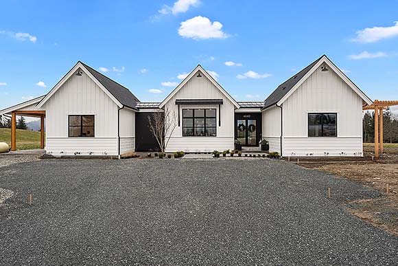 Contemporary, Farmhouse House Plan 43655 with 3 Beds, 3 Baths Elevation