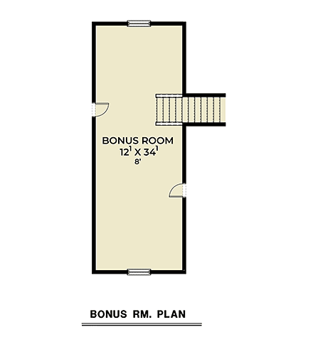 Country, Craftsman, Farmhouse, New American, Ranch House Plan 43699 with 3 Beds, 2 Baths, 2 Car Garage Second Level Plan
