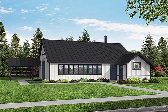 Country, Craftsman Misc Plan 43714 Elevation
