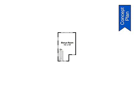 Contemporary, Craftsman, Prairie House Plan 43720 with 3 Beds, 3 Baths, 2 Car Garage Second Level Plan