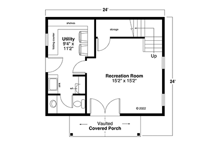 Cottage, Country, Craftsman, Farmhouse House Plan 43739 First Level Plan