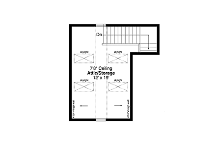 Cottage, Country, Craftsman, Farmhouse House Plan 43739 Second Level Plan