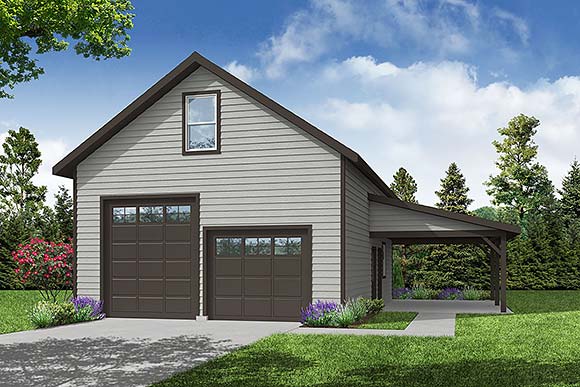 Country, Traditional 2 Car Garage Plan 43760 Elevation