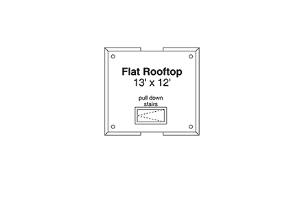 Cottage, Craftsman 2 Car Garage Plan 43797 Third Level Plan