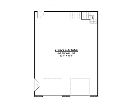 Country, Traditional 2 Car Garage Apartment Plan 43904 First Level Plan